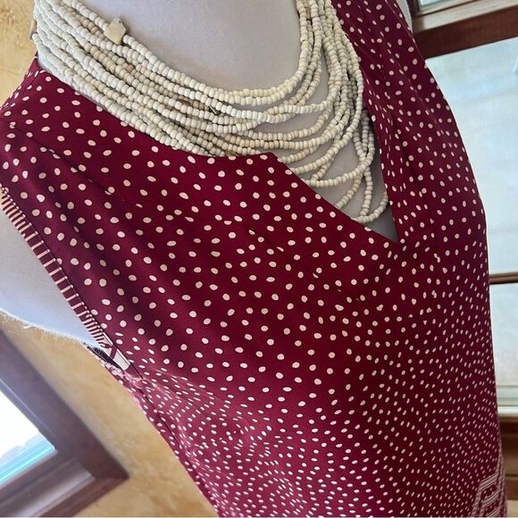 Pink Owl Polka Dot and Chevron Dress Women's Size Small - Picture 2 of 9